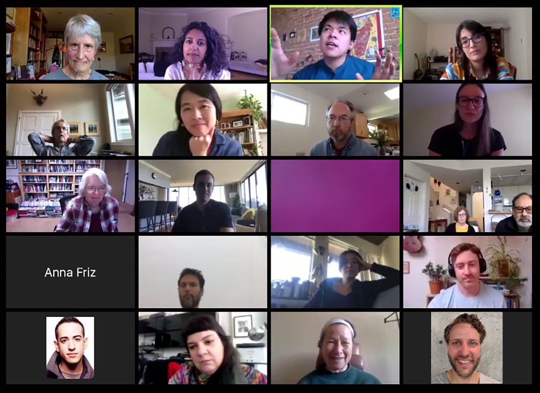 A screenshot of the attendees present for our virtual Spring 2020 Cultural Studies Colloquium Series